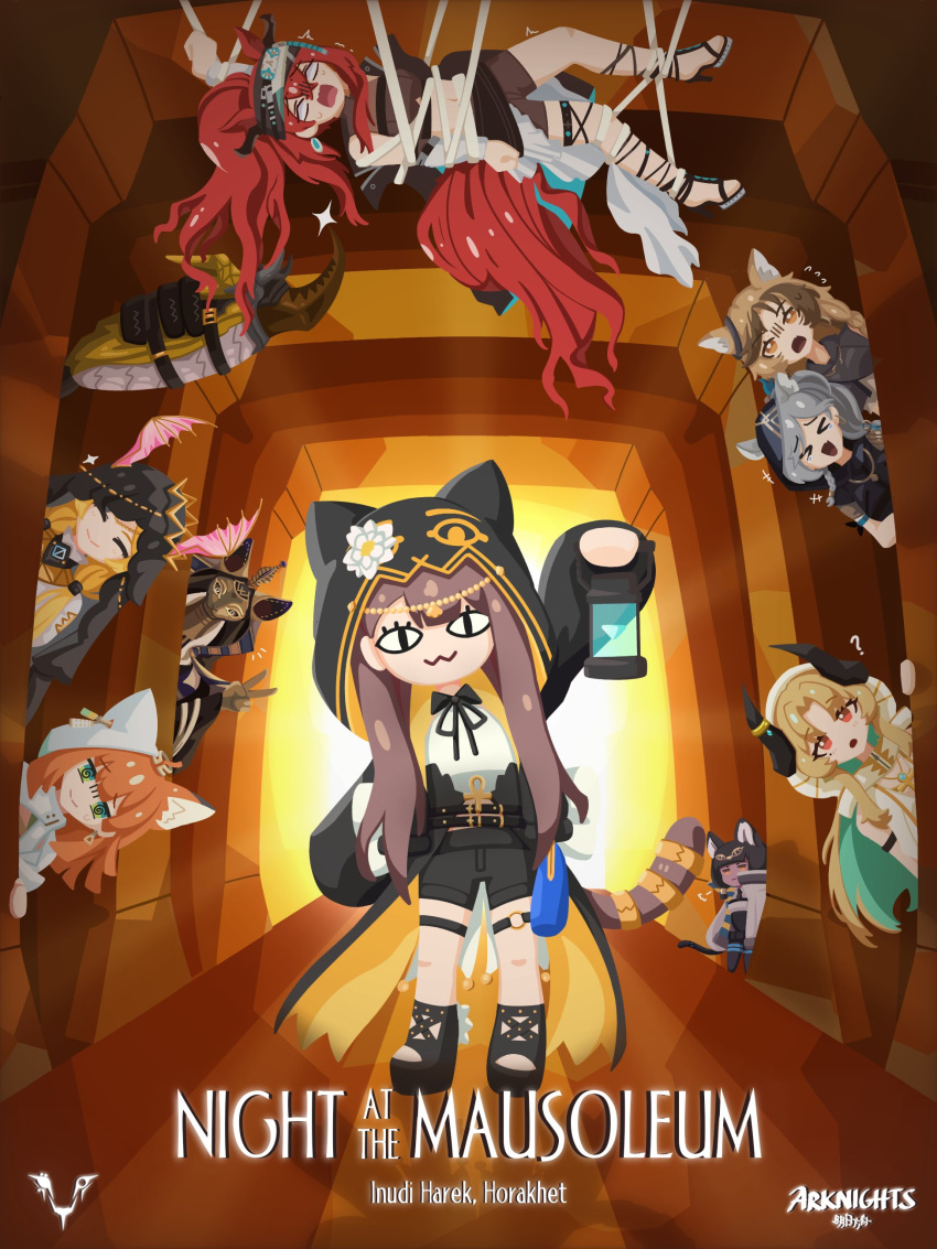 >_<, +++, 1boy, 6+girls, :3, ?, @_@, absurdres