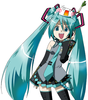 1girl, :d, arm_at_side, bad_source, bare_shoulders, black_skirt, black_sleeves, black_thighhighs
