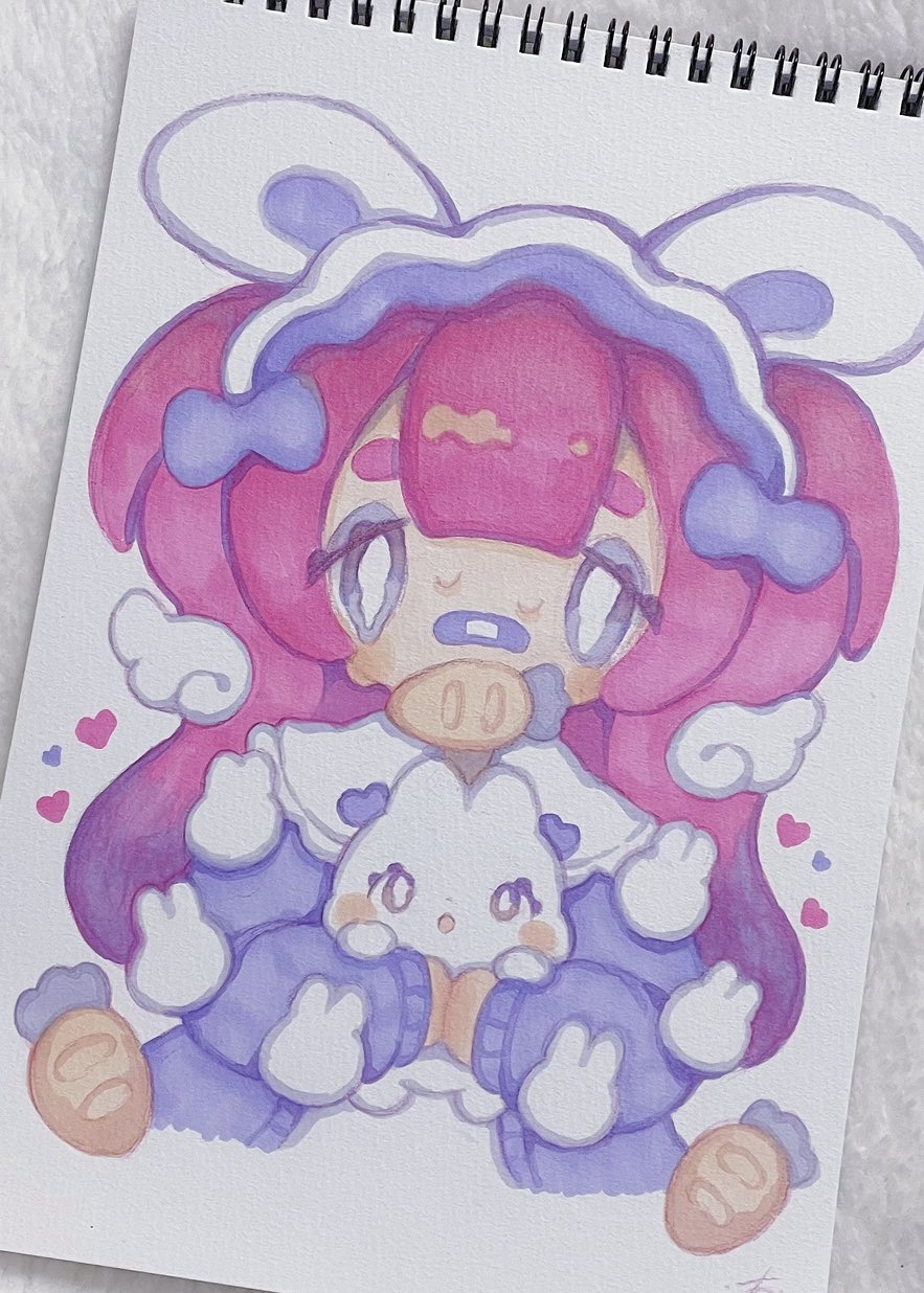 1girl, angel_wings, animal, animal_ears, bandaid, bandaid_on_face, bow, bright_pupils