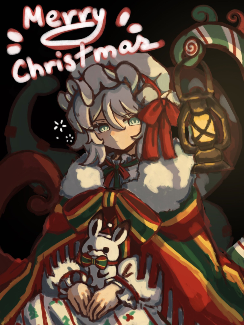 1girl, applepie13561, black_background, christmas_nightmare_(e.g.o), e.g.o_(project_moon), faust_(project_moon), hat, highres