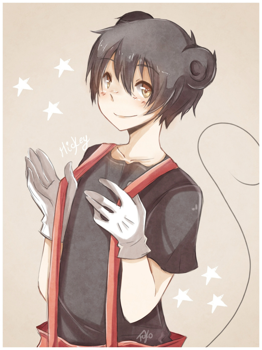 1boy, black_hair, black_shirt, disney, fuko-chan, highres, humanization, looking_at_viewer