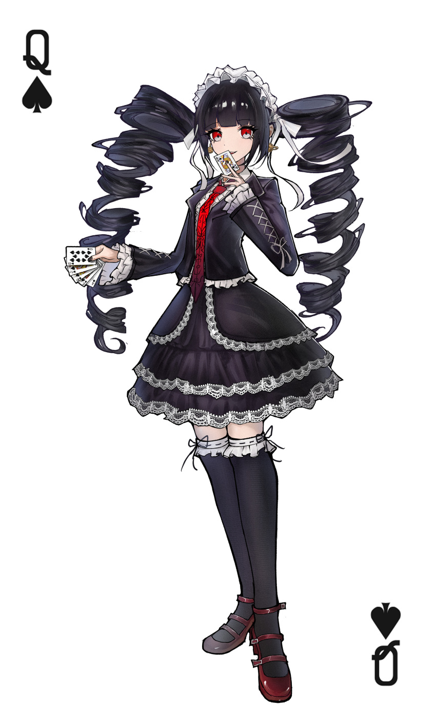 1girl, absurdres, black_hair, black_jacket, black_nails, black_pantyhose, black_serafuku, bonnet