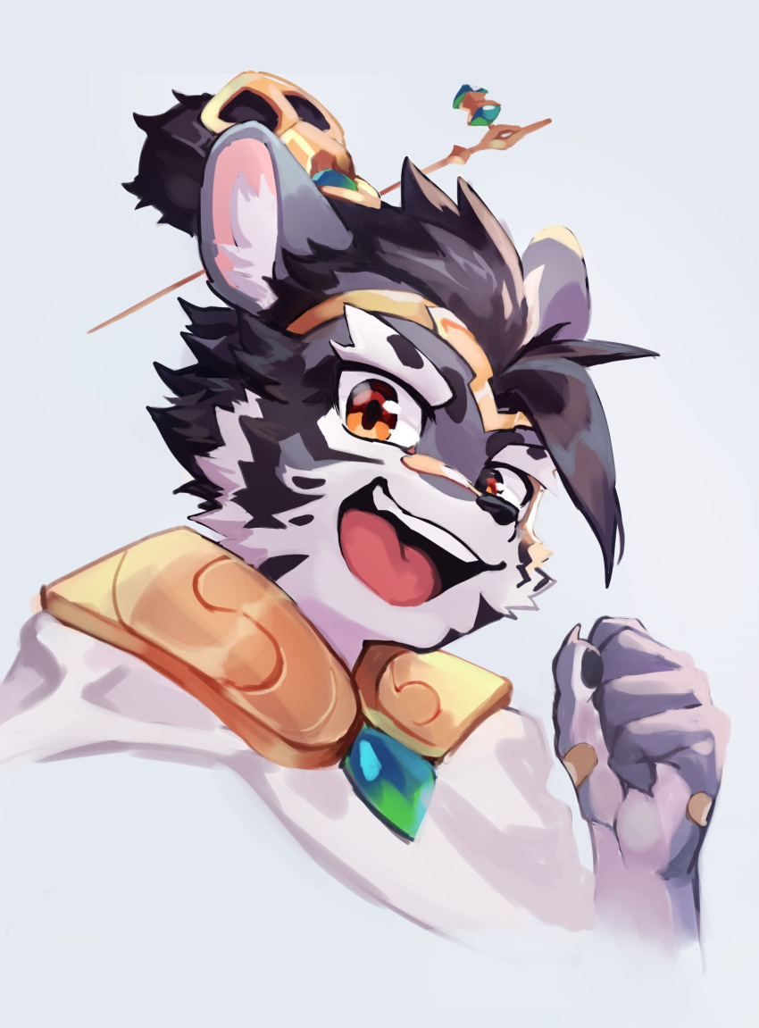 1boy, animal_ear_fluff, animal_ears, bandaid, bandaid_on_face, bandaid_on_hand, bandaid_on_nose, black_fur