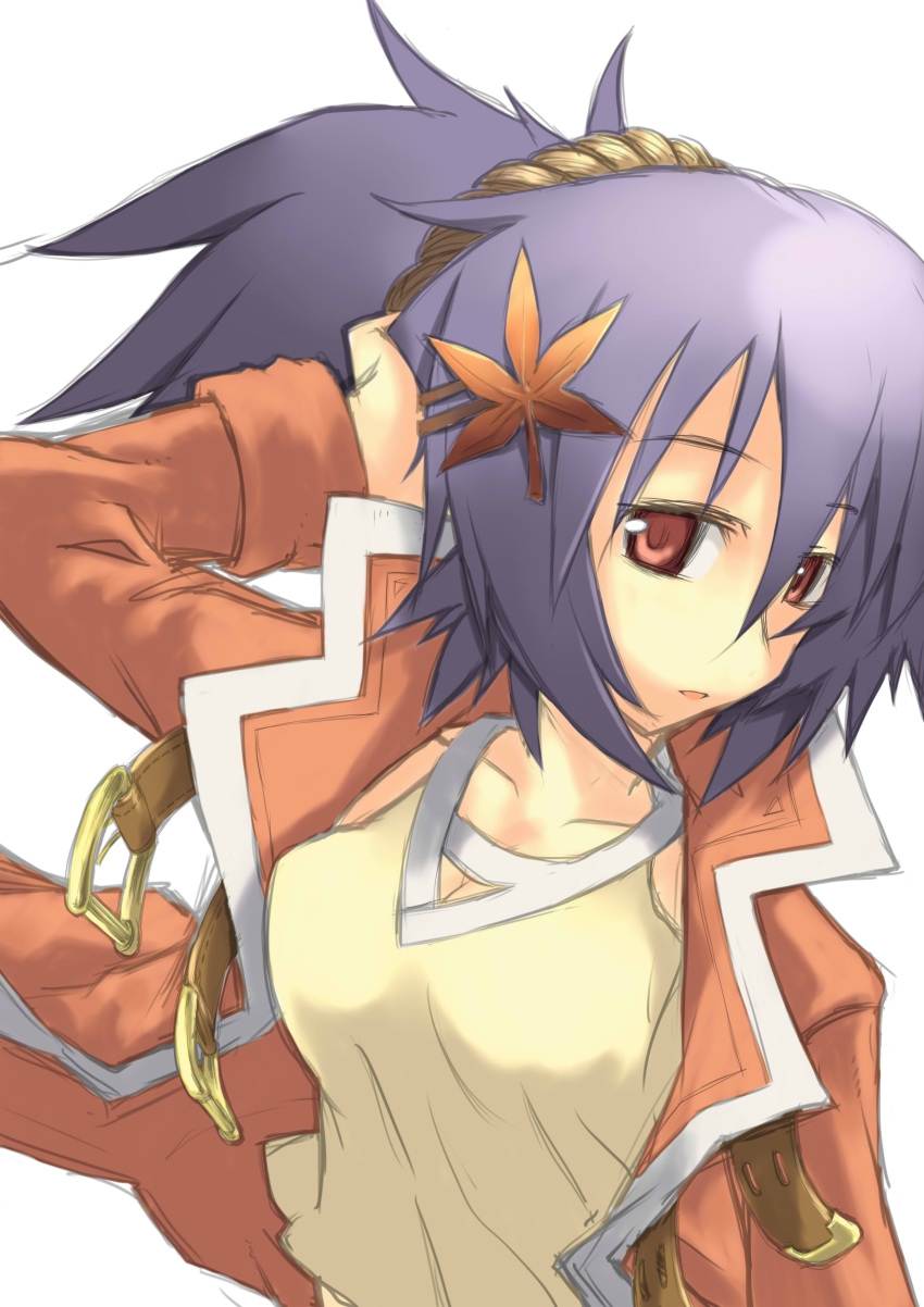 absurdres, adapted_costume, adjusting_hair, alternate_hairstyle, bust, casual, contemporary, hair_ornament