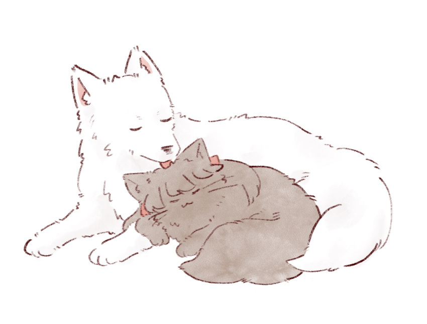 :3, animal, animalization, brown_cat, cat, closed_eyes, closed_mouth, commentary_request
