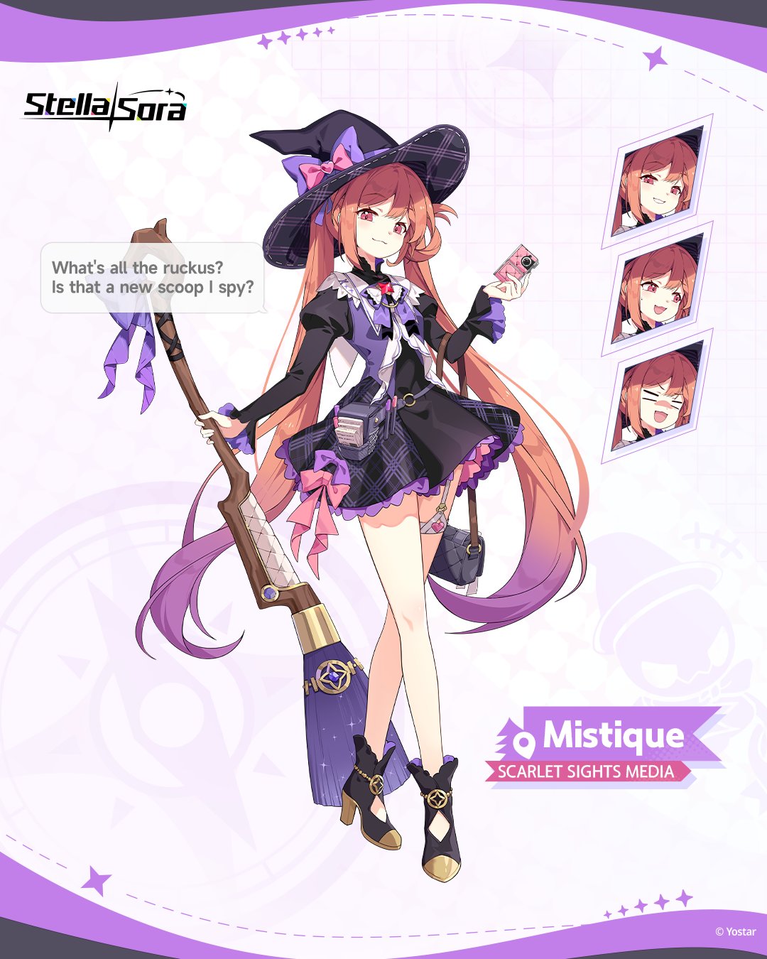 1girl, :3, :d, black_dress, black_footwear, blank_eyes, boots, bow
