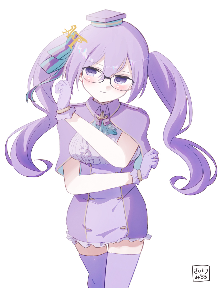 1girl, blush, breasts, fate/grand_order, fate_(series), glasses, gloves, hat