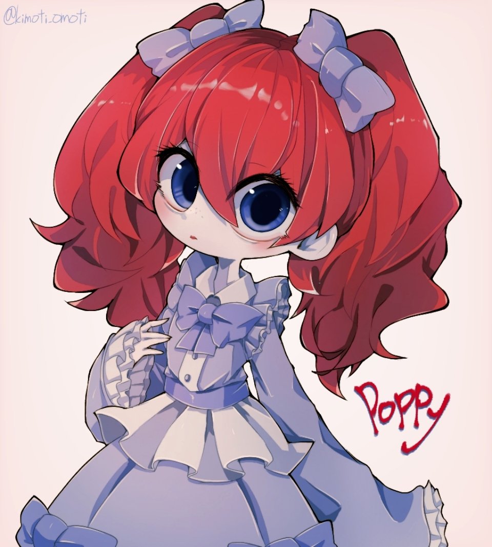 1girl, arm_at_side, blue_eyes, blush, bow, bowtie, brown_background, buttons