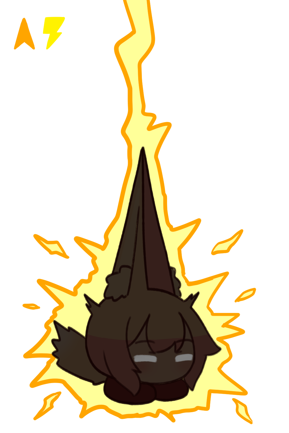 1girl, animal_ears, fox_ears, fox_girl, fox_tail, highres, kemomimi-chan_(naga_u), kirby_(series)