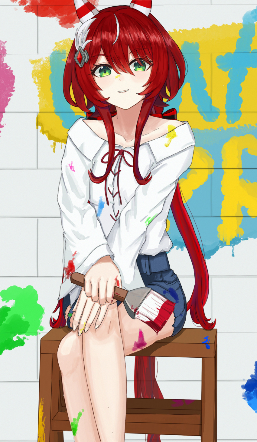 1girl, absurdres, alternate_costume, animal_ears, atyattyan, blush, closed_mouth, commentary_request