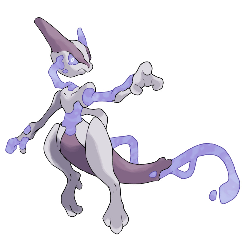 absurdres, alternate_form, asymmetrical_horns, colored_sclera, colored_skin, decay, fakemon, fewer_digits
