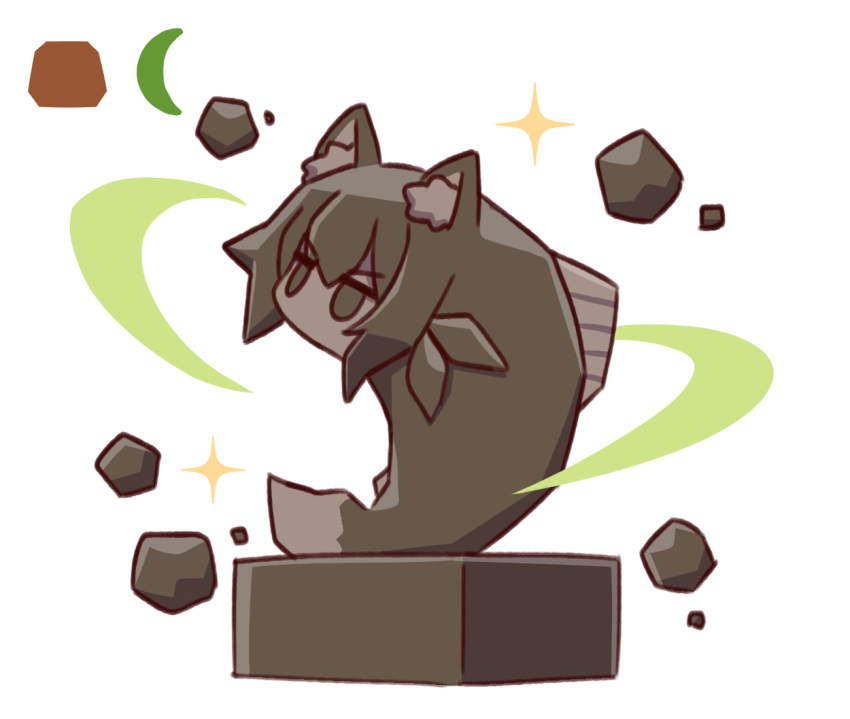 1girl, animal_ear_fluff, animal_ears, fox_ears, kemomimi-chan_(fish)_(naga_u), kemomimi-chan_(naga_u), kirby_(series), kirby_64