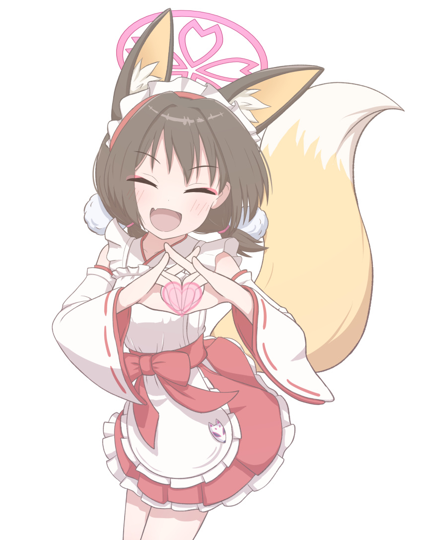 1girl, :d, ^_^, absurdres, alternate_costume, alternate_hairstyle, animal_ear_fluff, animal_ears