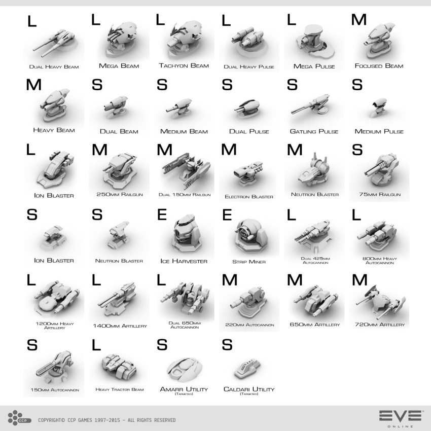 3d, amarr_empire_(eve_online), autocannon, beam_cannon, caldari_state_(eve_online), cannon, commentary, company_logo