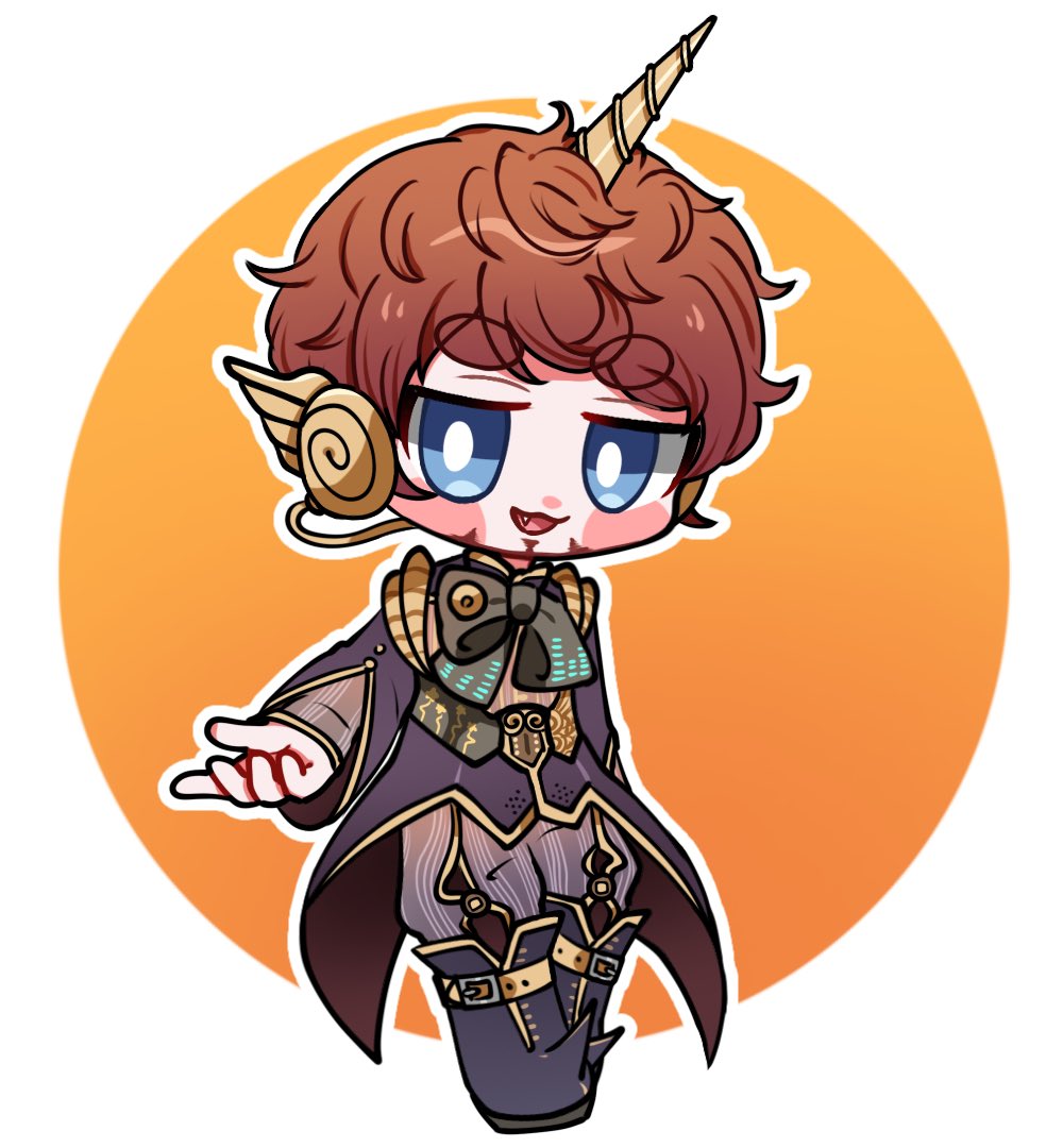 1boy, :3, arm_behind_back, black_bow, black_cape, black_footwear, blue_eyes, blush_stickers
