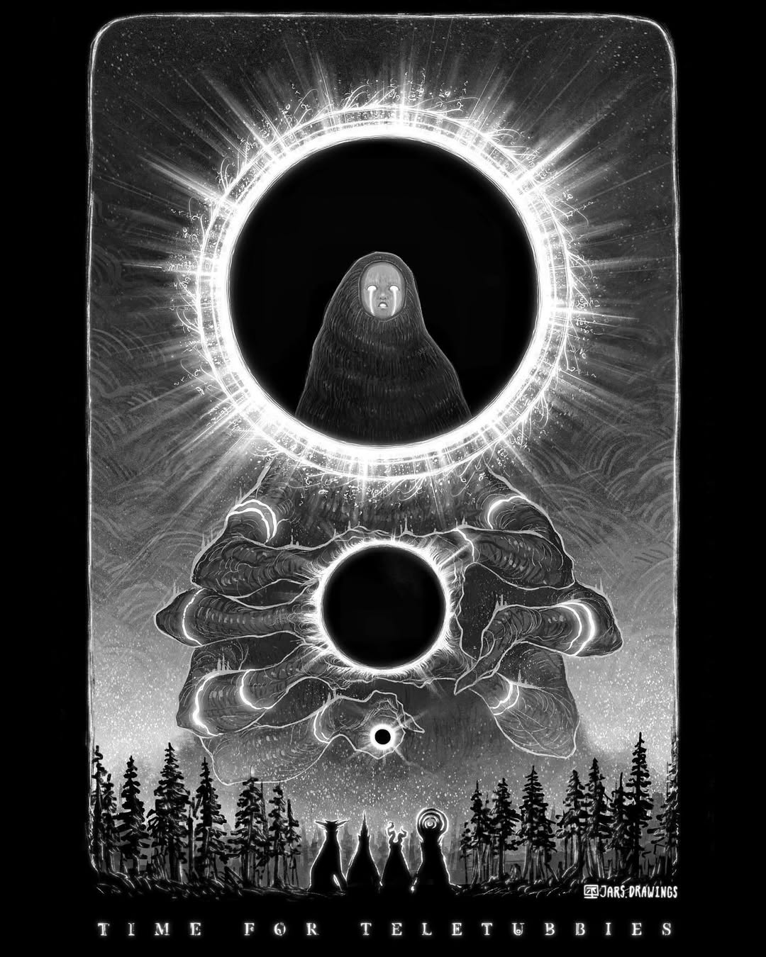 black_border, black_hole, border, commentary, crying, dipsy, divine_entity, eclipse