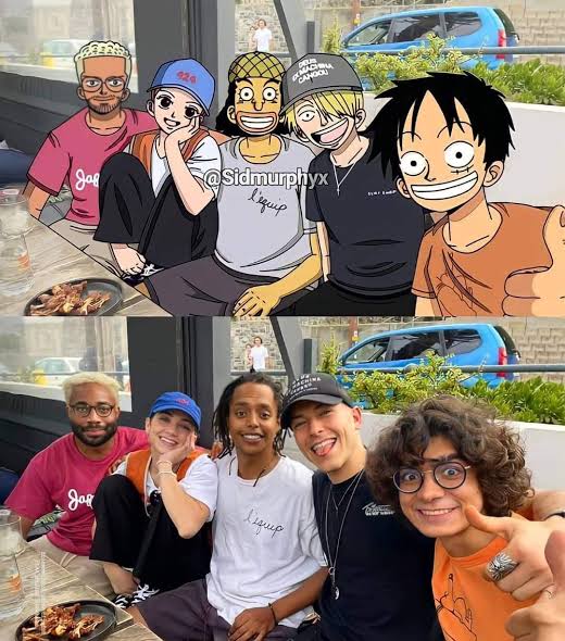 emily_rudd, inaki_godoy, jacob_romero_gibson, long_hair, monkey_d._luffy, monkey_d_luffy, multiple_boys, one_piece