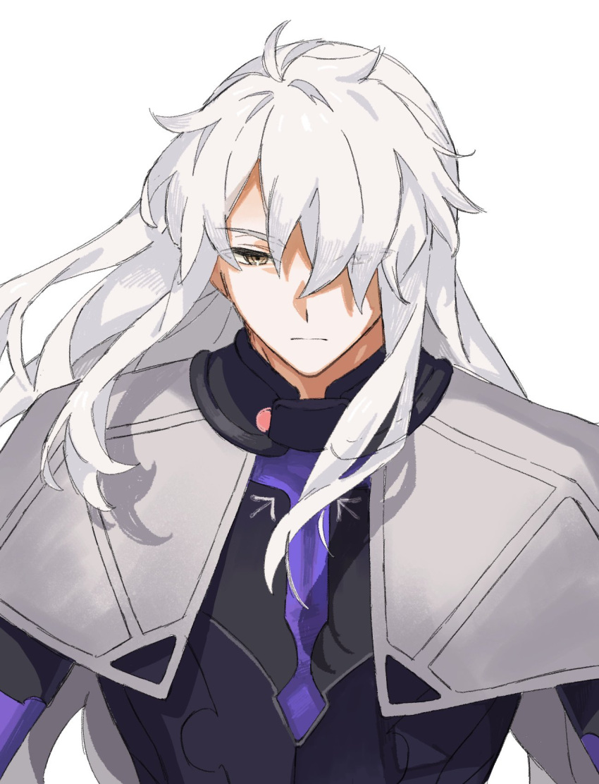 1boy, armor, black_armor, chickenuma_0, expressionless, fate/requiem, fate_(series), galahad_alter