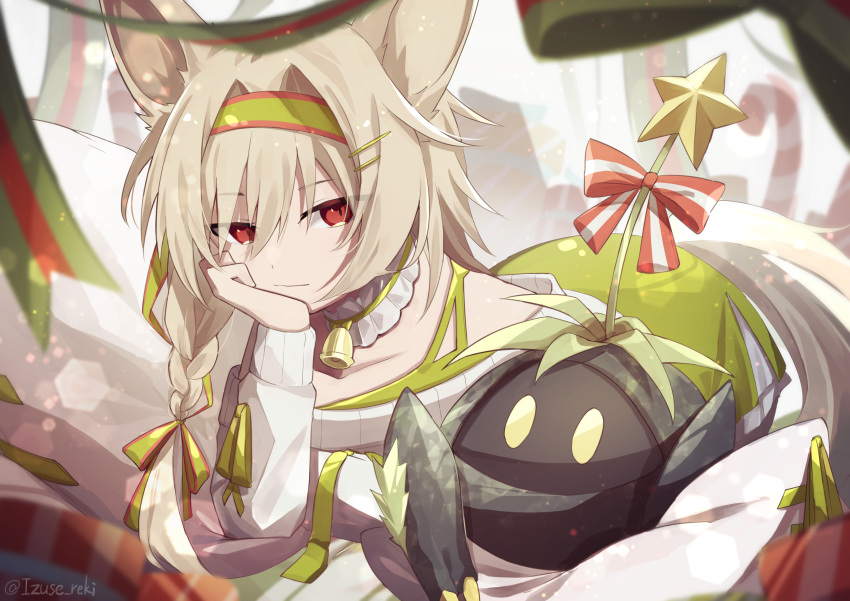 1girl, absurdres, animal_ear_fluff, animal_ears, arknights, beanstalk_(arknights), beanstalk_(gift_uncompleted)_(arknights), bell