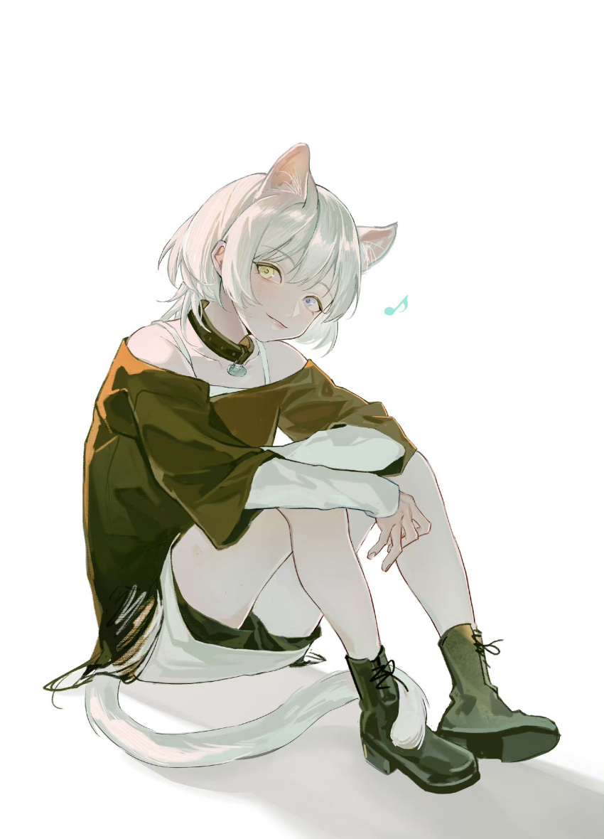1girl, absurdres, animal_ear_fluff, animal_ears, bang_dream!, bang_dream!_it's_mygo!!!!!, bare_shoulders, black_collar