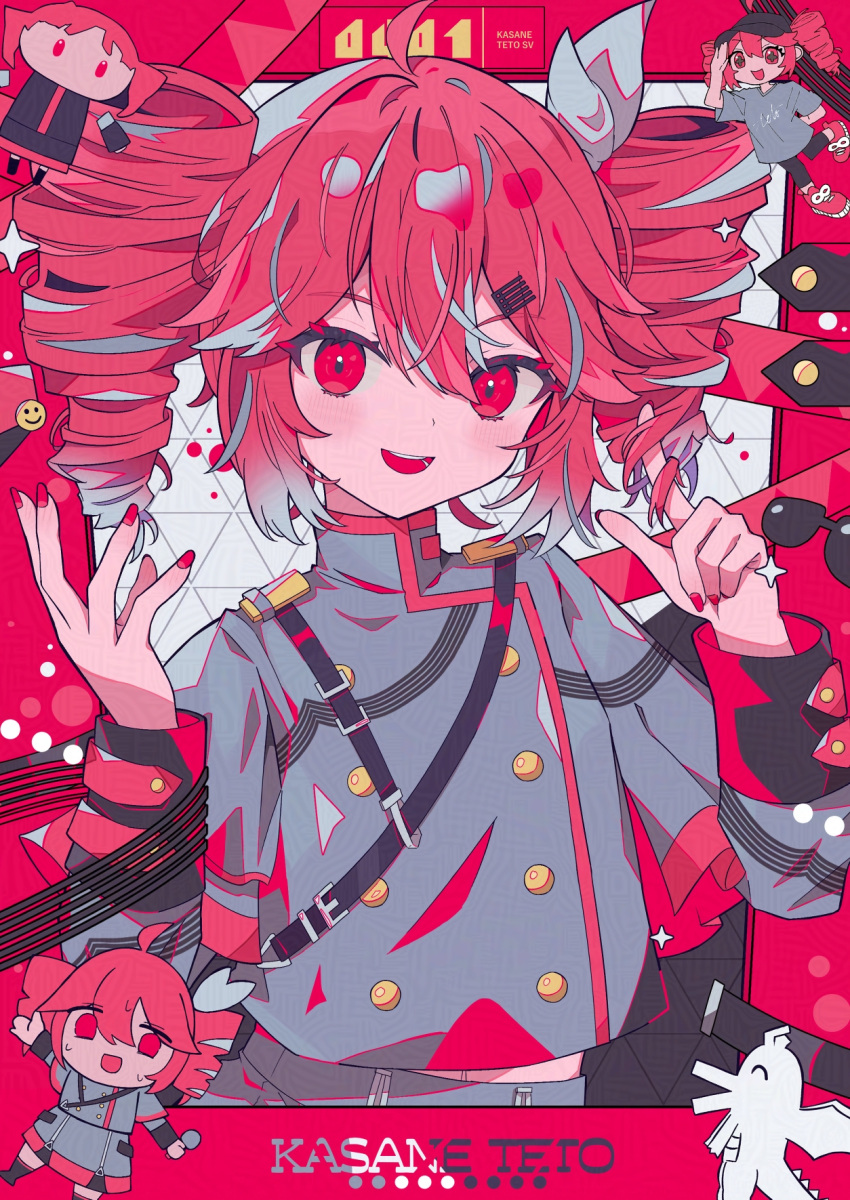 1girl, adversarial_noise, aramedraw, border, buttons, character_name, chibi, chibi_inset
