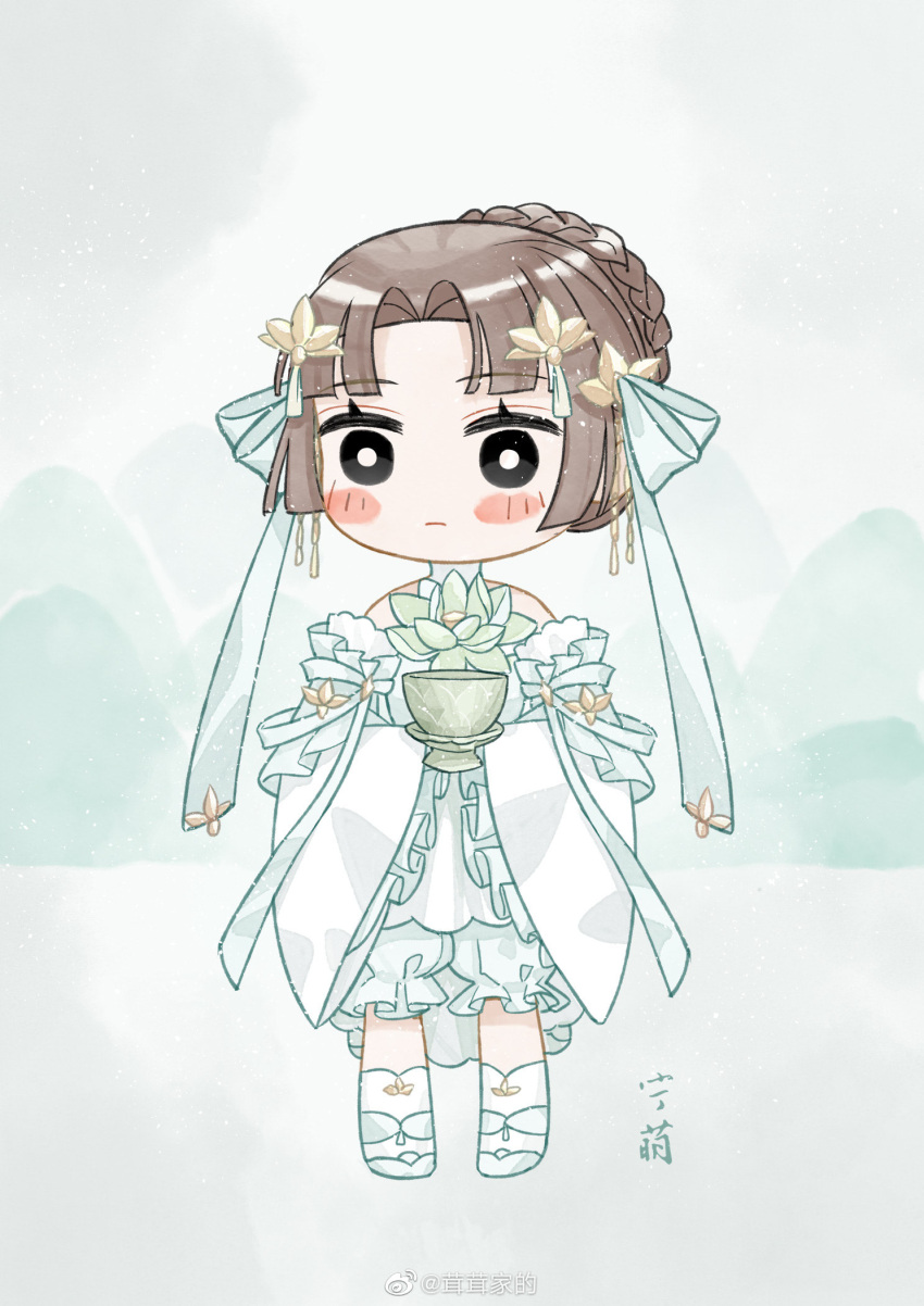1girl, abu_cide, ankle_socks, aqua_background, aqua_bloomers, aqua_bow, aqua_footwear, bare_shoulders