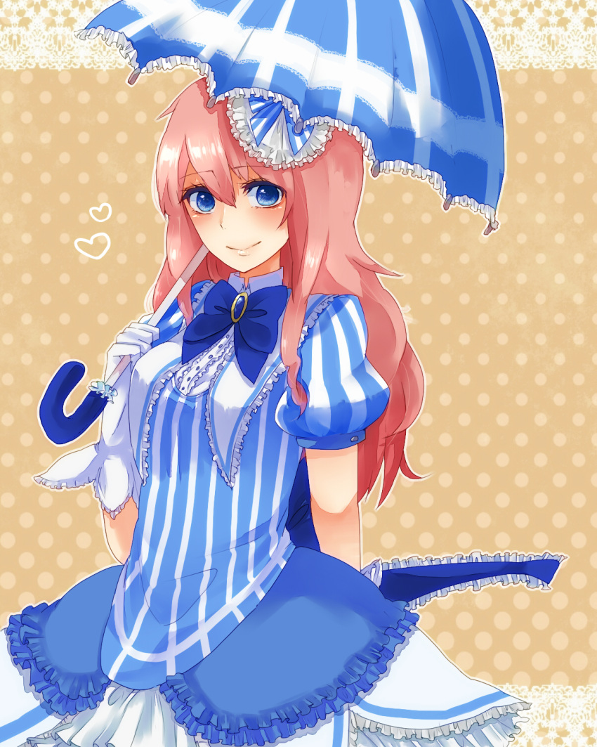 1girl, blue_eyes, dress, gloves, highres, lgw7, long_hair, megurine_luka