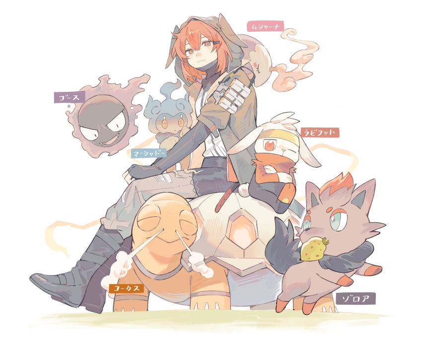 1girl, absurdres, arknights, black_gloves, black_pants, black_shorts, blue_eyes, brown_pants