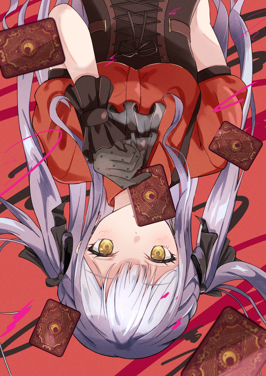 1girl, absurdres, ascot, bang_dream!, bang_dream!_it's_mygo!!!!!, beniyomogi, black_ascot, black_corset