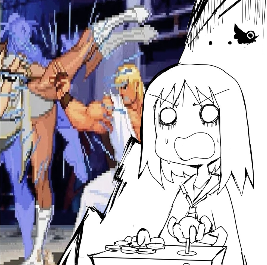 1girl, arcade_stick, azumanga_daioh, bird, blank_eyes, chun-li, controller, crow
