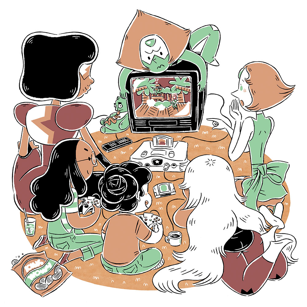 amethyst_(steven_universe), connie_maheswaran, garnet_(steven_universe), pearl_(steven_universe), peridot_(steven_universe), steven_quartz_universe, steven_universe, tagme