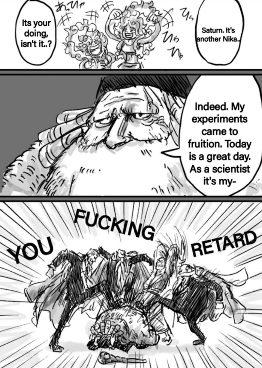 1girl, 3koma, bald, comic, ethanbaron_v._nusjuro, jaygarcia_saturn, jewelry_bonney, marcus_mars