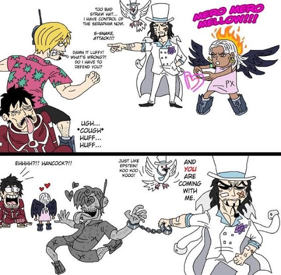 1girl, arrest, hattori_(one_piece), long_hair, monkey_d._luffy, monkey_d_luffy, multiple_boys, one_piece