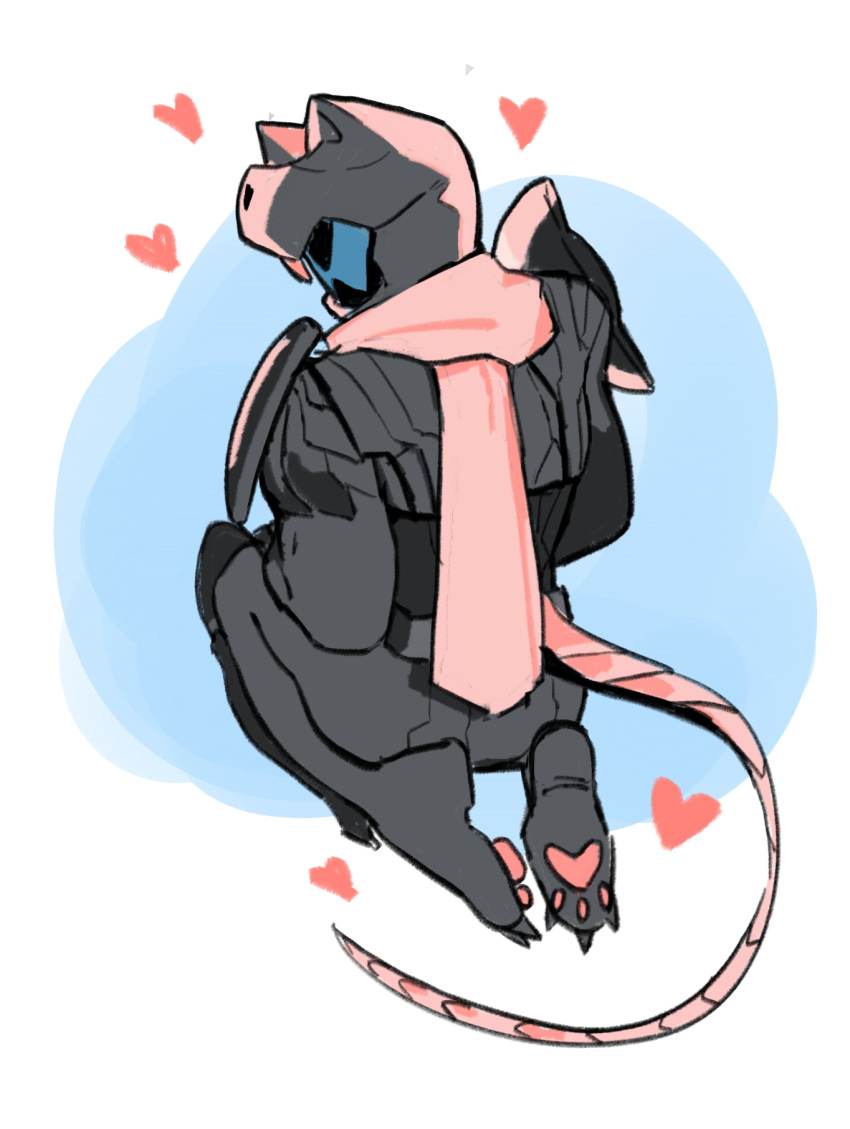 1boy, animal_ears, armor, black_armor, cat_ears, cat_helmet, full_body, heart