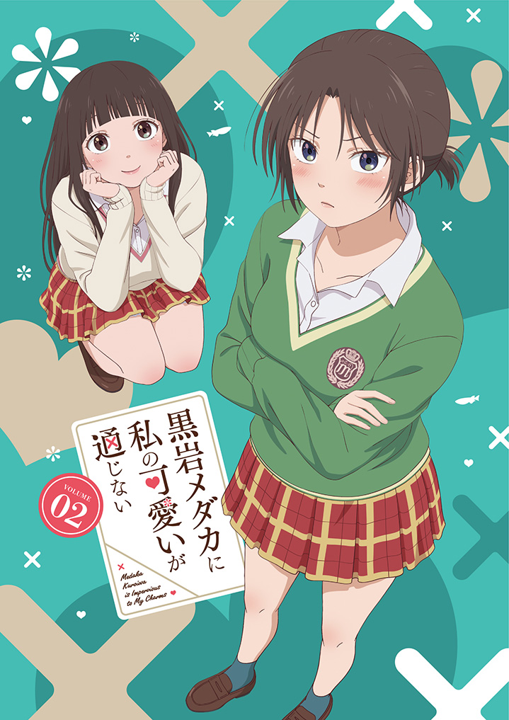 2girls, :|, ankle_socks, aqua_socks, arched_bangs, arms_under_breasts, black_eyes, black_hair