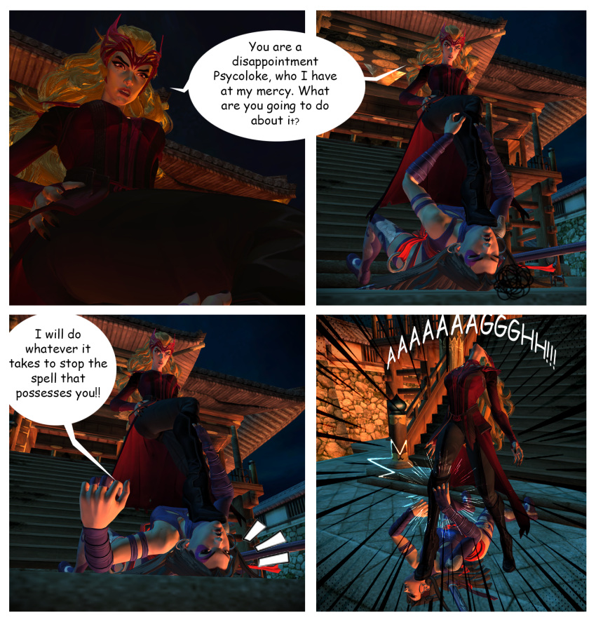 fith, highres, marvel, marvel_rivals, non-web_source, ryona, scarlet_witch