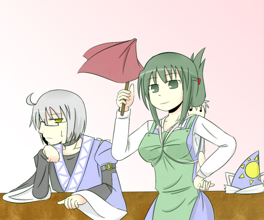 hat, hat_removed, headwear_removed, if_they_mated, kita_(higan), mima, morichika_rinnosuke, touhou