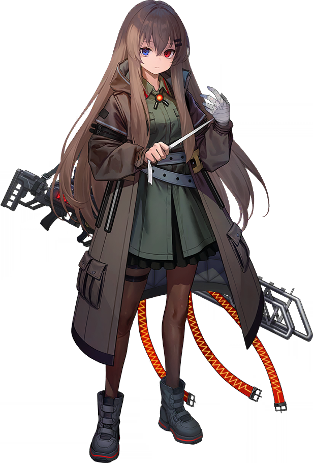 1girl, ash_arms, bad_link, bandages, boots, breasts, brown_hair, closed_mouth