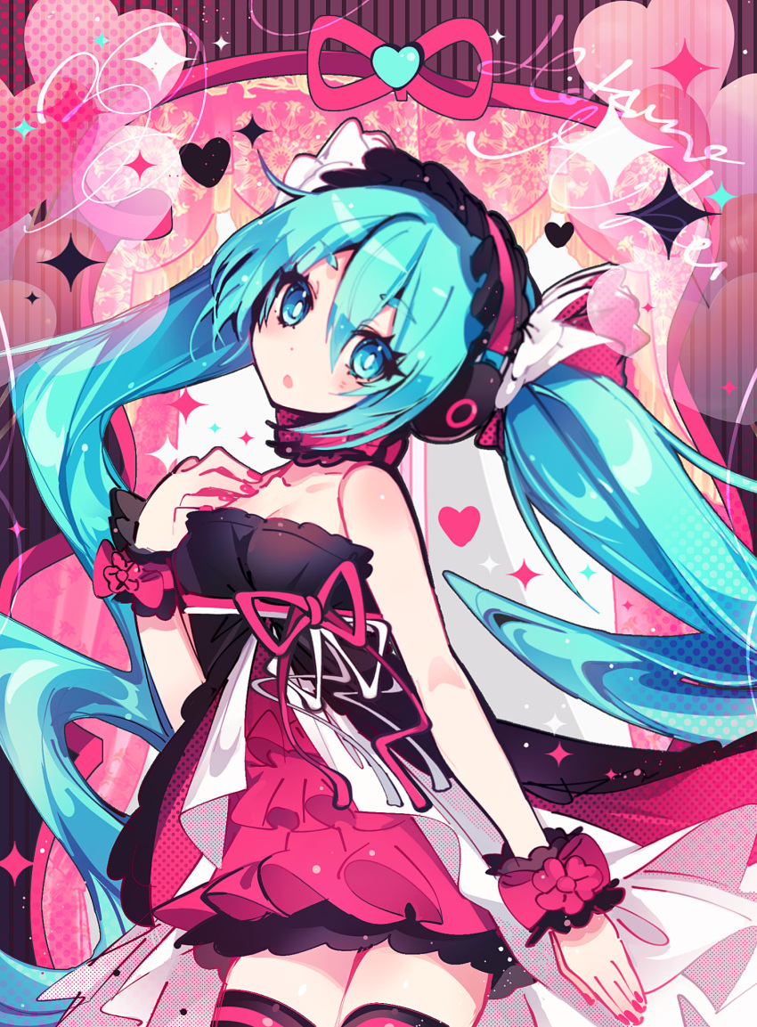1girl, 7th_dragon_(series), 7th_dragon_2020, 7th_dragon_2020-ii, :o, anzu_(anzuhan), bare_shoulders, black_dress