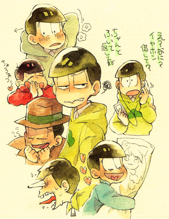2boys, annoyed, antenna_hair, arm_behind_head, arrow_(symbol), black_eyes, blazer, blue_jacket