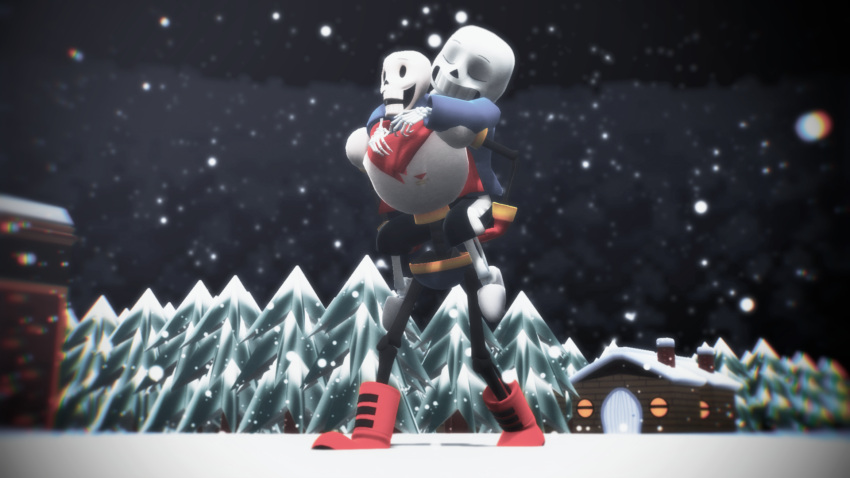 2016, 2boys, 3d, blue_hoodie, blue_jacket, brothers, cape, carrying