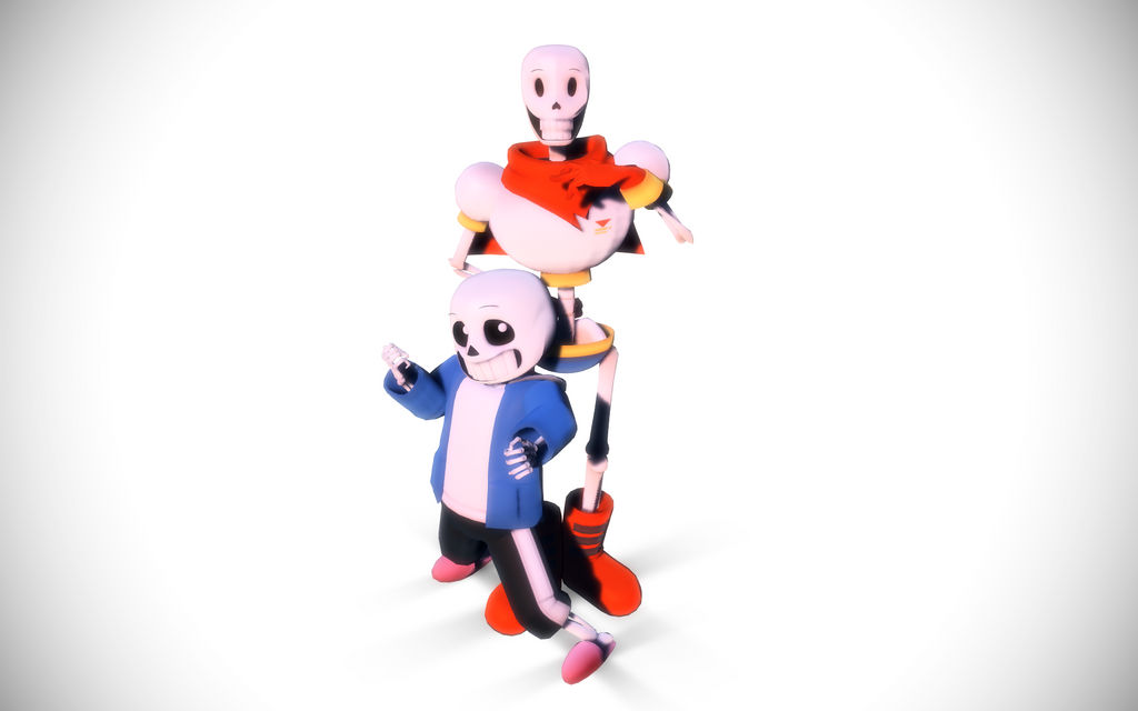 2017, 2boys, 3d, black_shorts, blue_jacket, boots, brothers, cape, deviantart_sample, digital_media, duo, duplicate, full_body, gloves, hand_on_own_chest, height_difference, humanoid, image_sample, jacket, kanademori, male, male_focus, male_only, mikumikudance_(medium), monster, monster_boy, multiple_boys, papyrus_(undertale), pink_slippers, red_boots, red_cape, red_gloves, sans_(undertale), short_shorts, siblings, side-by-side, simple_background, skeleton, slippers, standing, striped_clothes, striped_shorts, teeth, undead, undertale, utdr_(toby_fox), white_background