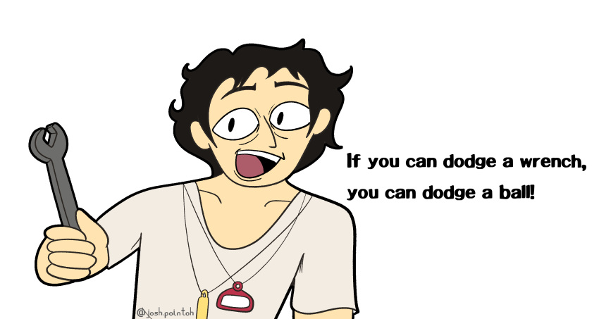 absurdres, collarbone, dodgeball_(movie), gym_teacher, highres, kamoshida_suguru, movie_reference, persona
