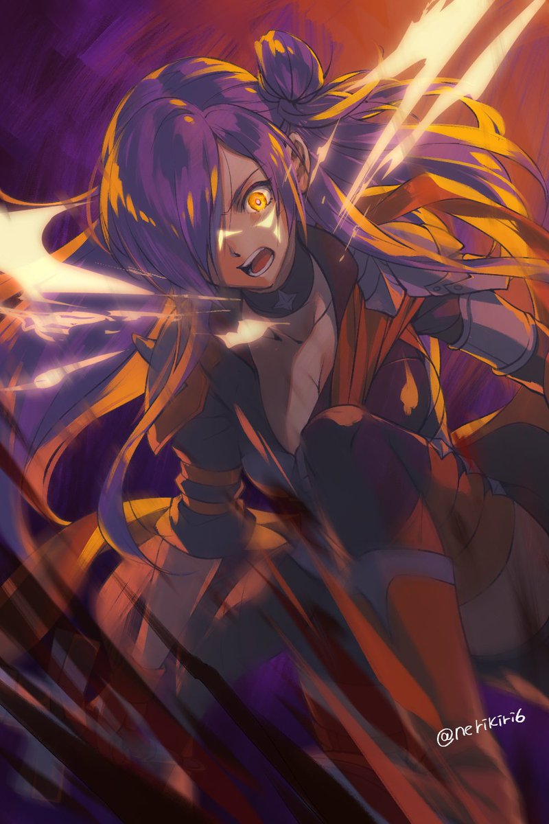 1girl, armor, awakened_shez_(female), black_choker, choker, collarbone, commentary_request, fire_emblem