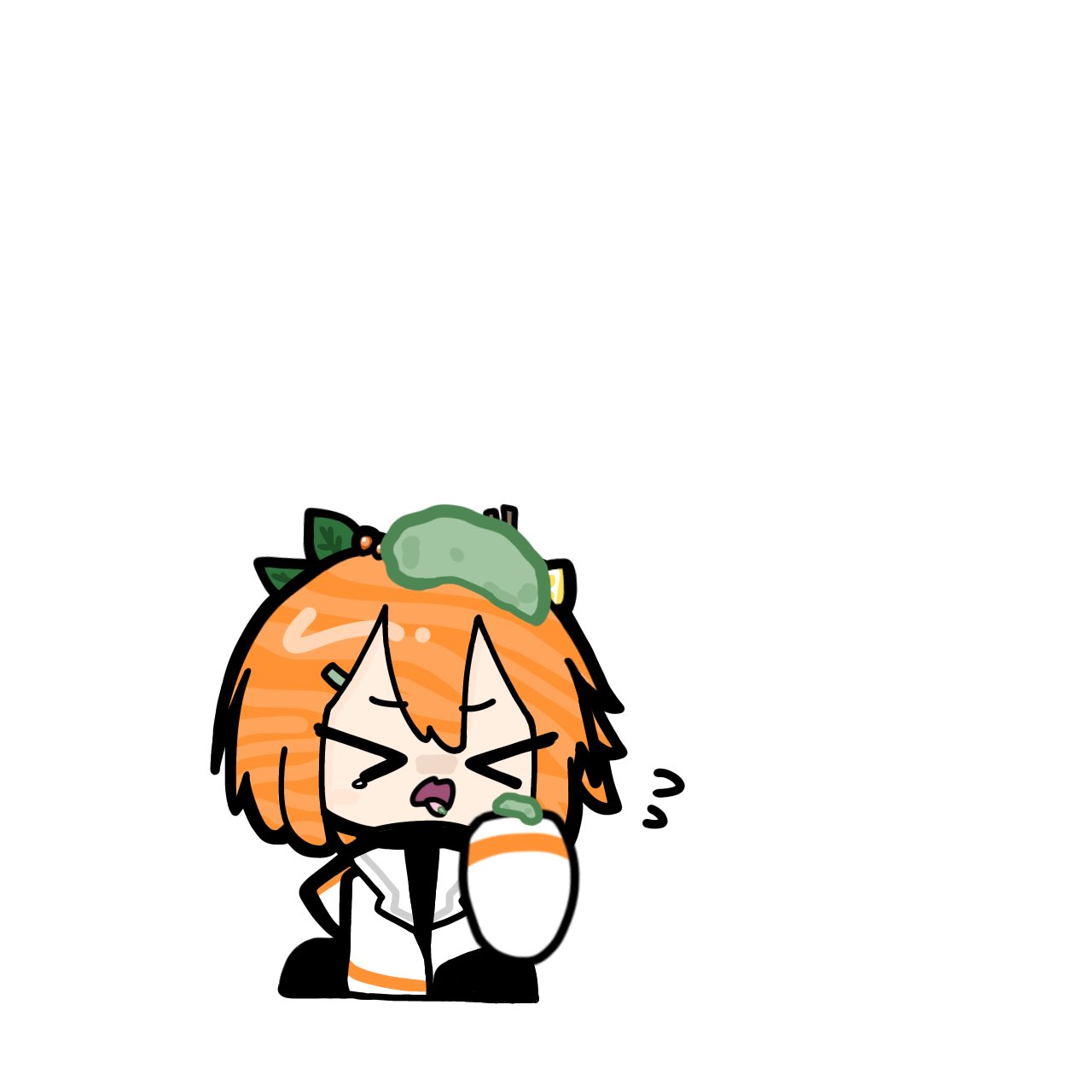 >_<, 1girl, a.i._voice, adachi_rei, chibi, chibi_only, closed_eyes, flying_teardrops