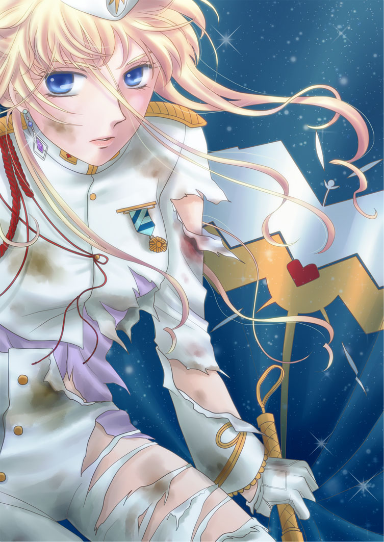 blonde_hair, blue_eyes, hals0524, hat, jewelry, macross, macross_frontier, macross_frontier:_sayonara_no_tsubasa