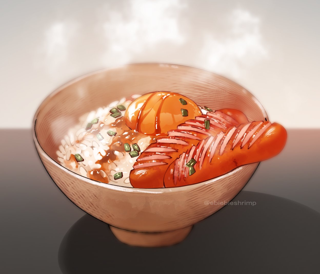 bowl, chopped_spring_onion, commentary_request, egg, egg_yolk, food, food_focus, no_humans