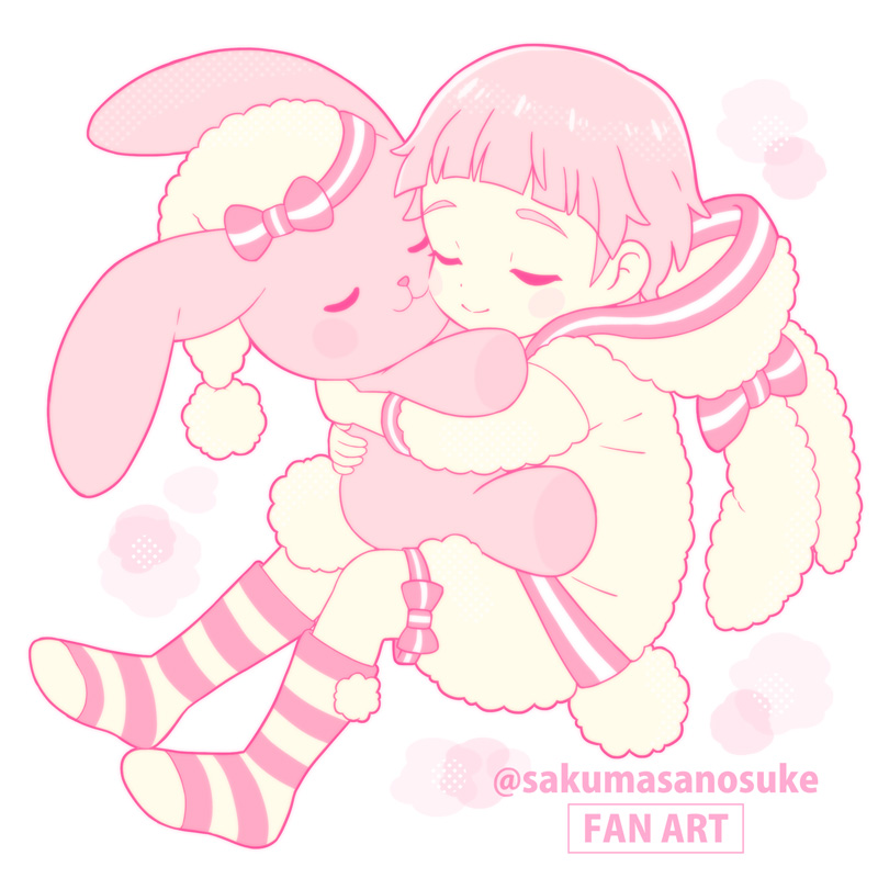 1boy, adapted_costume, animal_ears, animal_hood, ankle_socks, artist_name, blunt_bangs, blush
