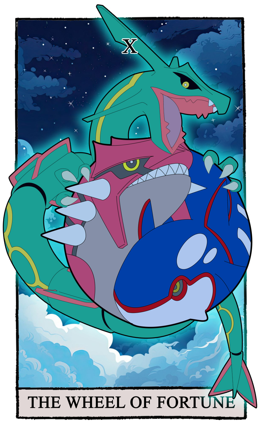 absurdres, card_(medium), carrotzmoonman, claws, clouds, commentary, english_commentary, flat_color
