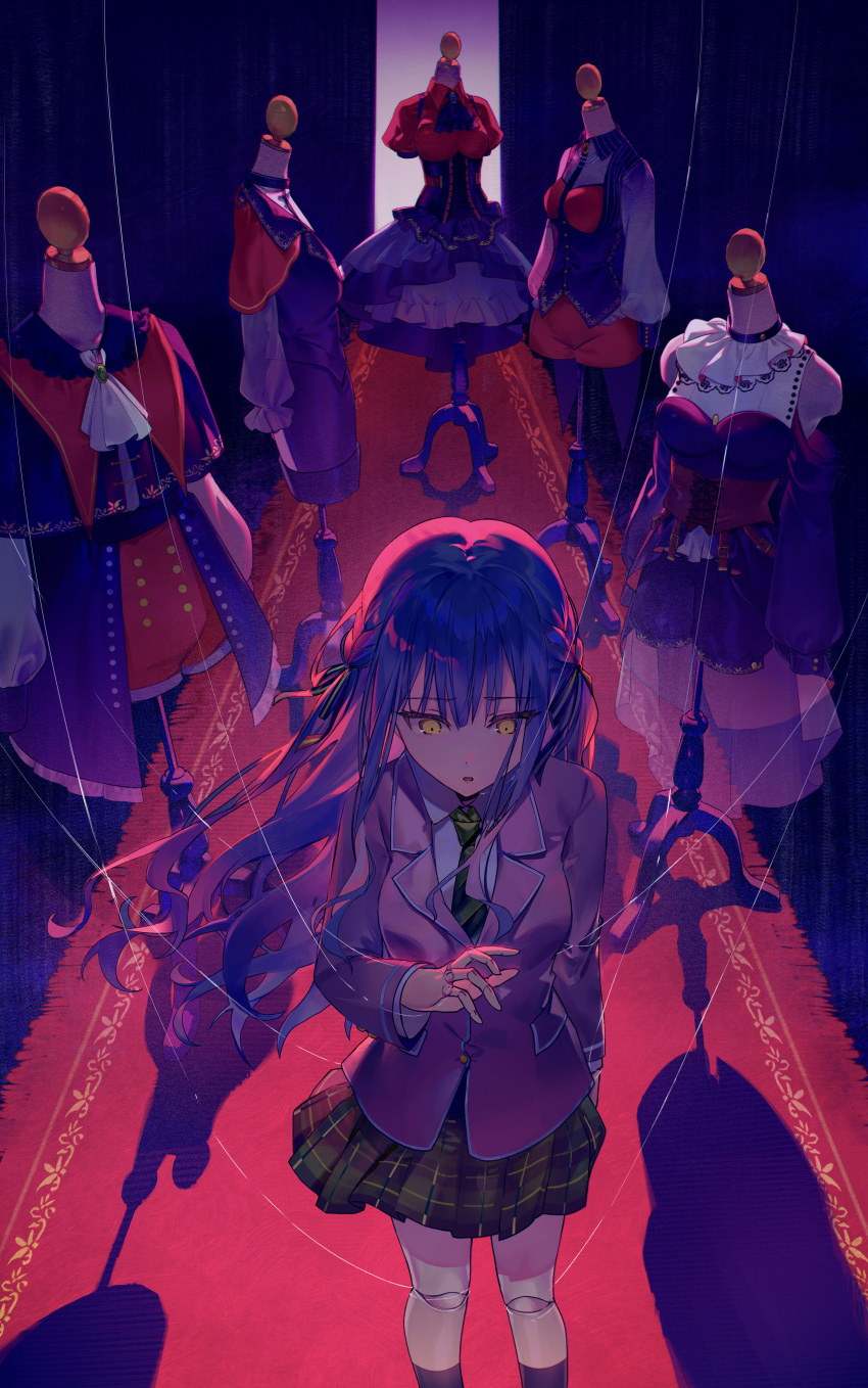 1girl, absurdres, amari, amoris_(bang_dream!), ave_mujica_(bang_dream!), bang_dream!, bang_dream!_it's_mygo!!!!!, black_ribbon